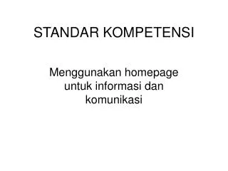 standar kompetensi