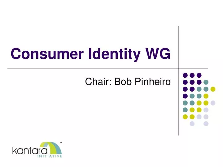 consumer identity wg