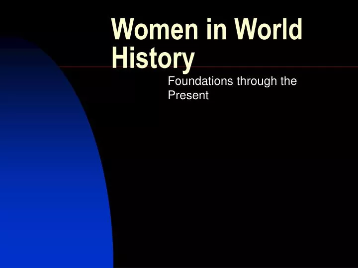 women in world history
