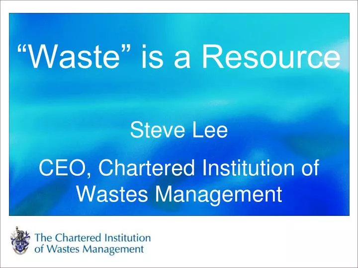 waste is a resource
