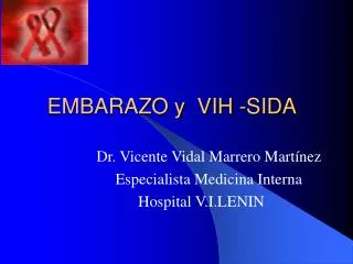 embarazo y vih sida