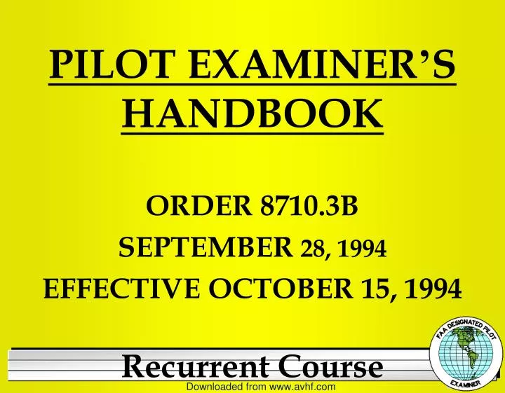 pilot examiner s handbook