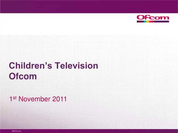 children s television ofcom