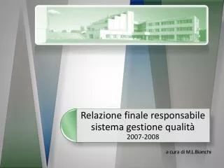 a cura di m l bianchi