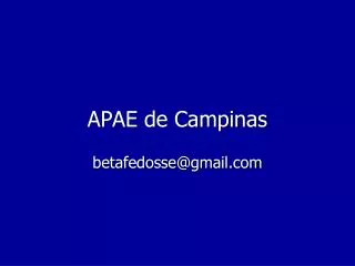 apae de campinas