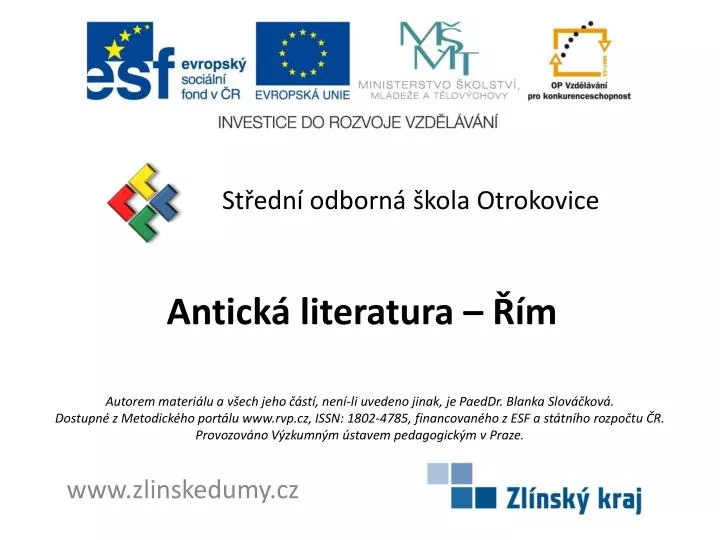 antick literatura m