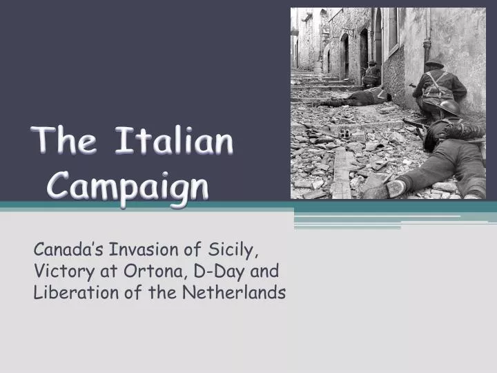 the italian campaign