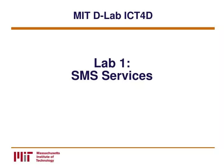 lab 1 sms services