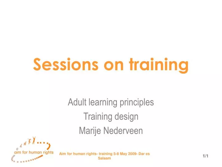 sessions on training