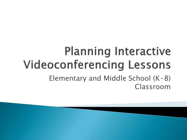 planning interactive videoconferencing lessons