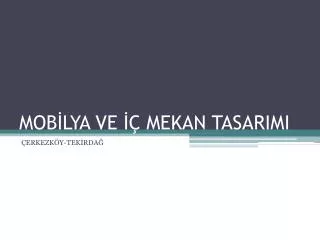 mob lya ve mekan tasarimi