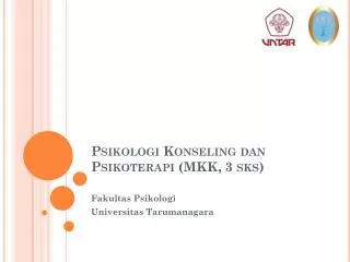 psikologi konseling dan psikoterapi mkk 3 sks