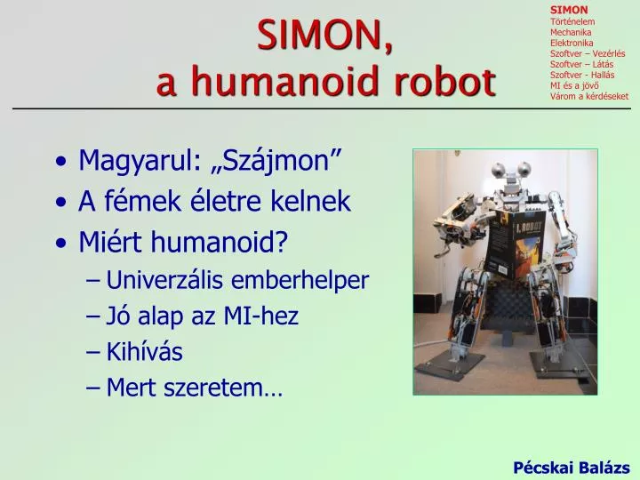 simon a humanoid robot