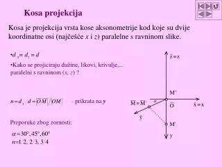 kosa projekcija