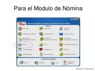 para el modulo de n mina