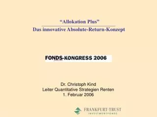 allokation plus das innovative absolute return konzept