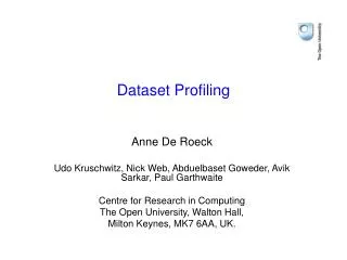 Dataset Profiling