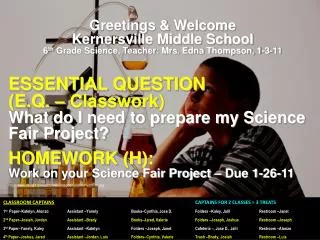 Greetings &amp; Welcome Kernersville Middle School