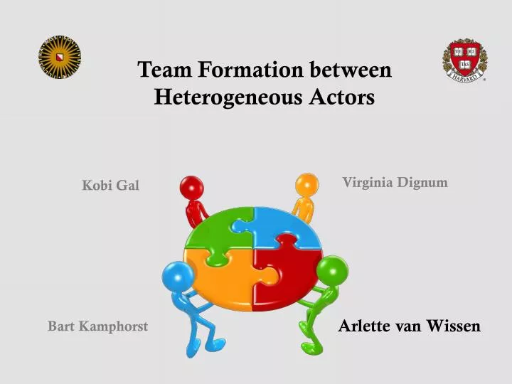 team formation between heterogeneous actors
