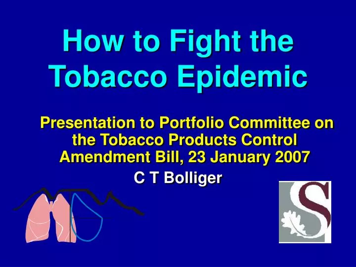 how to fight the tobacco epidemic