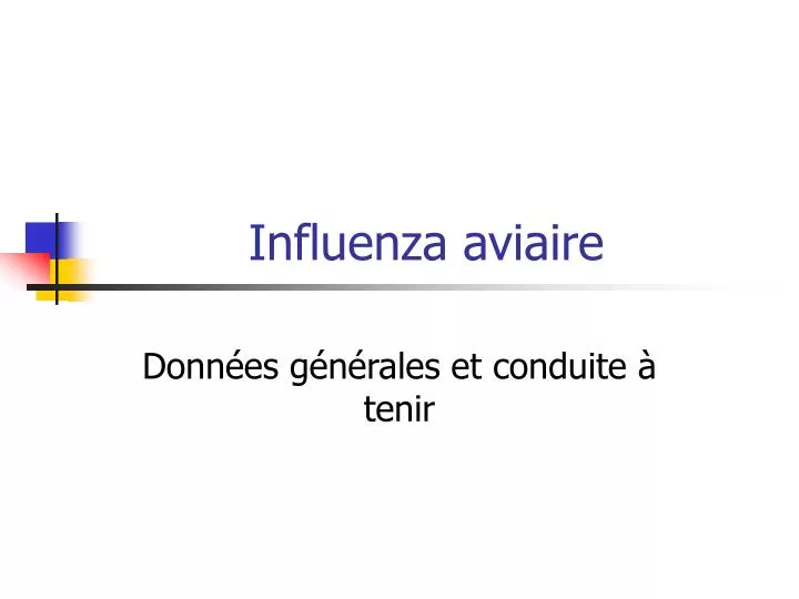 influenza aviaire