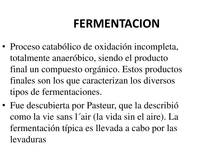 fermentacion