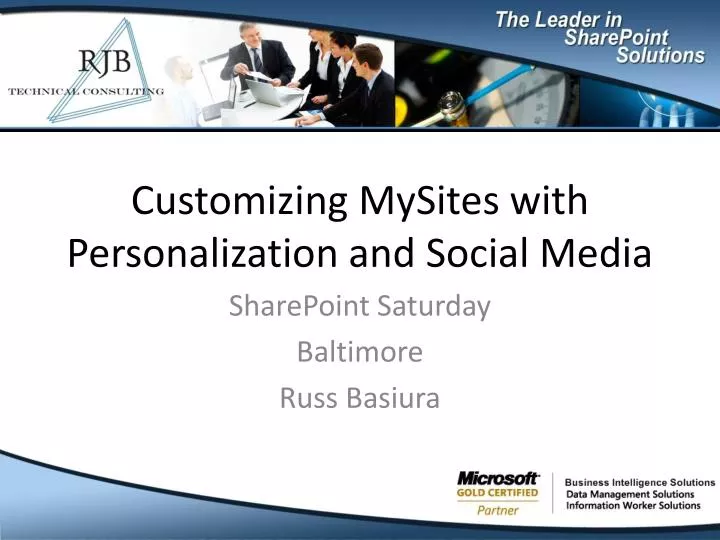 customizing mysites with personalization and social media