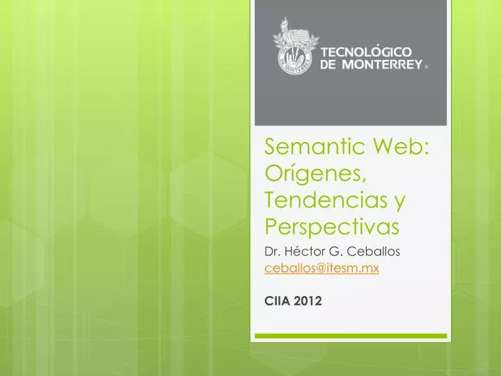 semantic web or genes tendencias y perspectivas