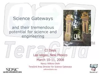 Science Gateways and their tremendous potential for science and engineering