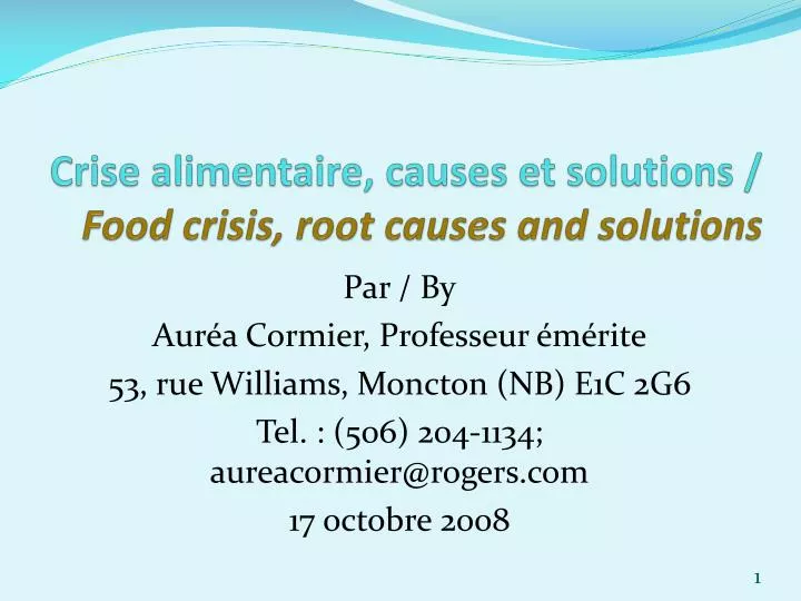 crise alimentaire causes et solutions food crisis root causes and solutions