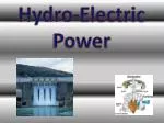 Hydro-Electric Power - slide 1