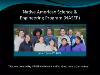 native american science engineering program nasep