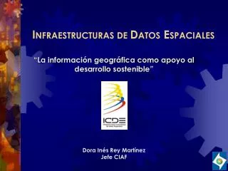 i nfraestructuras de d atos e spaciales