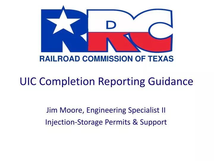 uic completion reporting guidance