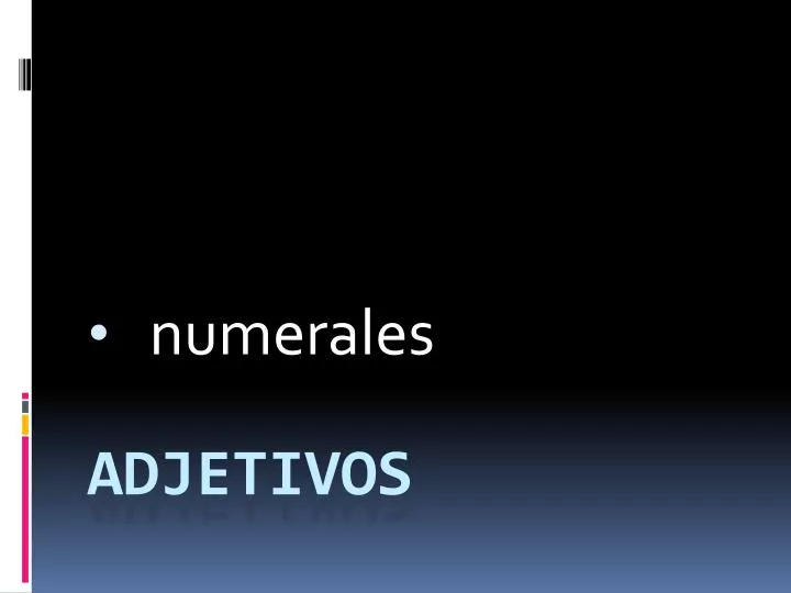 numerales