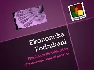 ekonomika podnik n