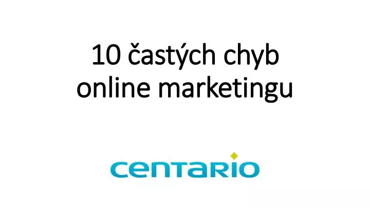 10 ast ch chyb online marketingu