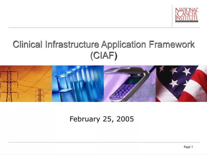 clinical infrastructure application framework ciaf