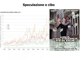 speculazione e cibo