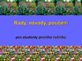 rady n vody pou en