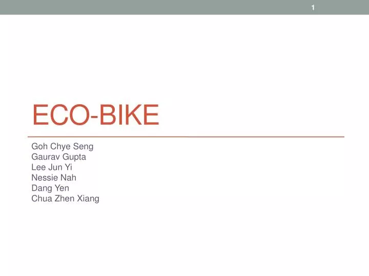 eco bike