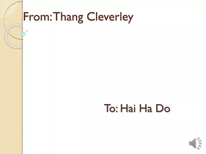 from thang cleverley