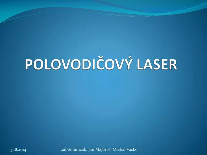 polovodi ov laser