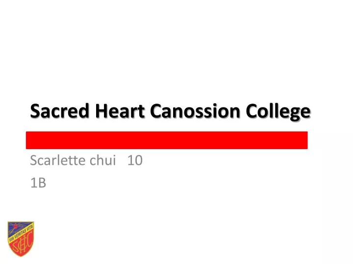 sacred heart canossion college