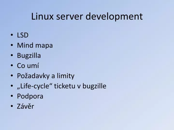 linux server development