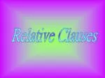Relative Clauses - slide 1