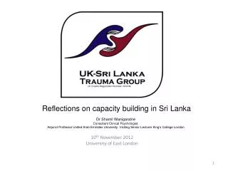 Reflections on capacity building in Sri Lanka