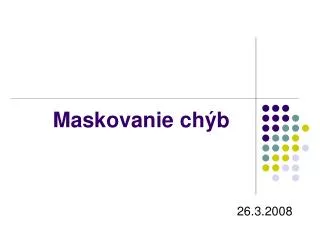 maskovanie ch b