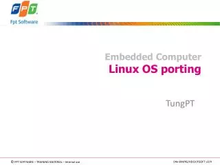 Embedded Computer Linux OS porting