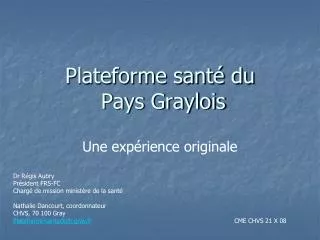plateforme sant du pays graylois